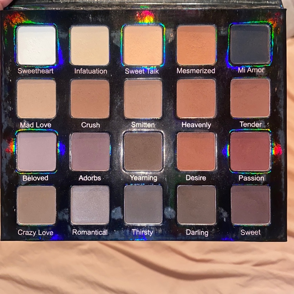 Lightly used matte eyeshadow palette violet Voss